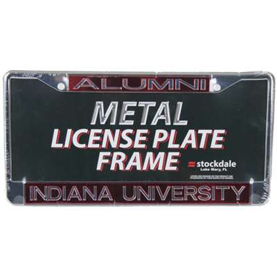 Indiana Hoosiers Metal Alumni Inlaid Acrylic License Plate Frame