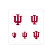 Indiana Hoosiers Fingernail Tattoos - 4 Pack