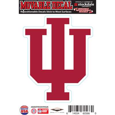 Indiana Hoosiers Repositionable Vinyl Decal