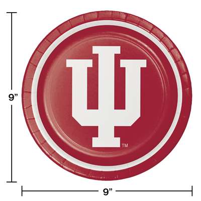 Be ready for game day! Cheer on your favorite college team with these full color, sturdy style, paper dinner plates. This set of 8 plates are a high quality addition to any gathering. Measures 8 3/4 inches. Officially licensed by the NCAA and manufactured