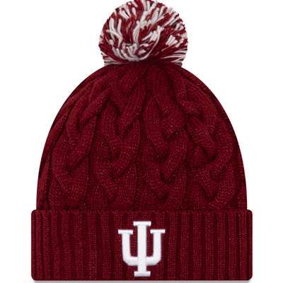 Indiana Hoosiers New Era Women's Cozy Cable Knit Beanie