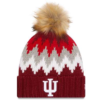 Indiana Hoosiers New Era Womens Glacier Knit Beanie