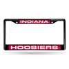 Indiana Hoosiers Inlaid Acrylic Black License Plate Frame