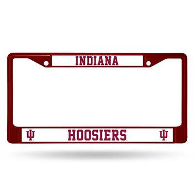 Indiana Hoosiers Team Color Chrome License Plate Frame