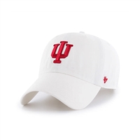 Indiana Hoosiers 47 Brand Clean Up Adjustable Hat - White