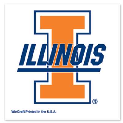 Illinois Fighting Illini Temporary Tattoo - 4 Pack