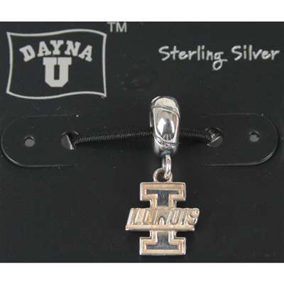 Illinois Fighting Illini Sterling Silver Charm Bead