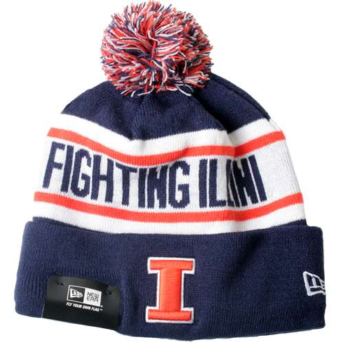 Illinois Fighting Illini New Era Biggest Fan Knit Beanie