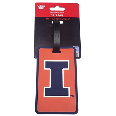 Illinois Fighting Illini Soft Luggage/Bag Tag