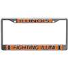 Illinois Fighting Illini Metal License Plate Frame w/Domed Acrylic