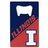 Illinois Fighting Illini Steel Credit Card Bottle Opener