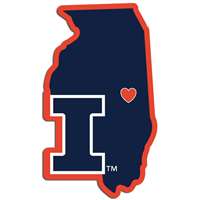 Illinois Fighting Illini Home State Decal