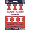 Illinois Fighting Illini Mini Decals - 12 Pack