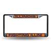 Illinois Fighting Illini Inlaid Acrylic Black License Plate Frame