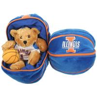 Illinois Fighting Illini Stuffed Bear in a Ball - Basketball