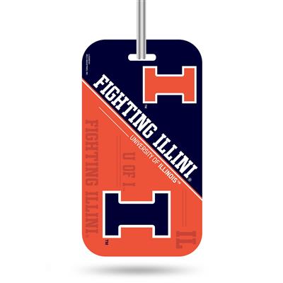 Illinois Fighting Illini Acrylic Luggage Tag