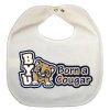 Byu Newborn Vinyl Snap Bib - All White