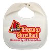 Louisville Newborn Vinyl Snap Bib - All White