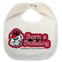 Georgia Newborn Vinyl Snap Bib - All White