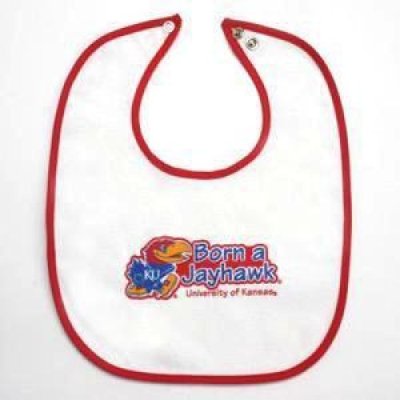 Kansas Jayhawks - Newborn Snap Bib