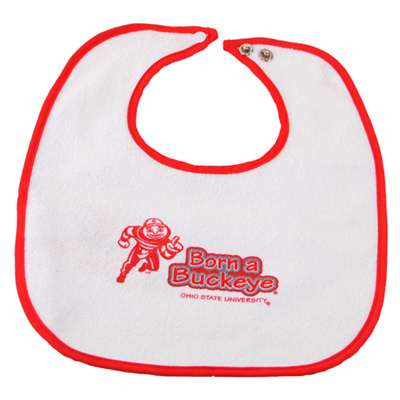 Ohio State Buckeyes - Newborn Snap Bib