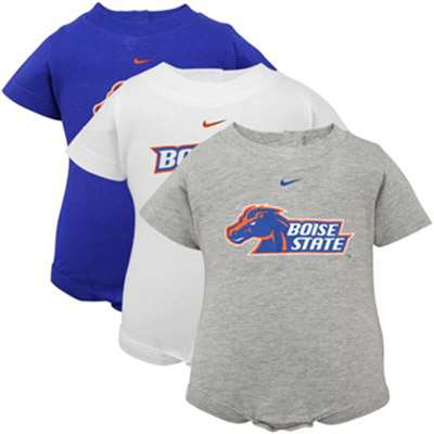 Boise State Broncos Nike Infant 3-pack Creeper Set