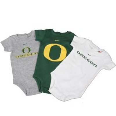 Oregon Ducks Nike Infant 3-pack Creeper Set