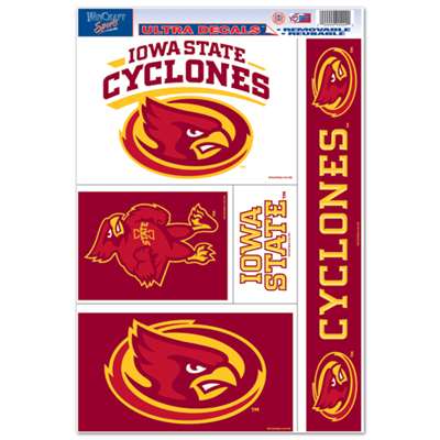 Iowa State Cyclones Ultra Decal Set - 11'' X 17''