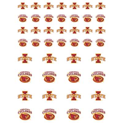 Iowa State Cyclones Small Sticker Sheet - 2 Sheets