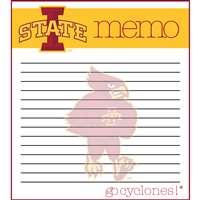 This 2 pack of memo pads features a team logo with a team color header that says Memo on each page. The body of the pad has lines and has a team logo in the background. Each pad contains 50 pages. (2 pack of 50each). Measures 4.5 inches wide by 5 inches t