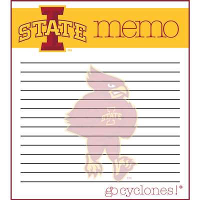 This 2 pack of memo pads features a team logo with a team color header that says Memo on each page. The body of the pad has lines and has a team logo in the background. Each pad contains 50 pages. (2 pack of 50each). Measures 4.5 inches wide by 5 inches t