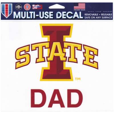 Iowa State Cyclones Multi-Use Decal - Dad