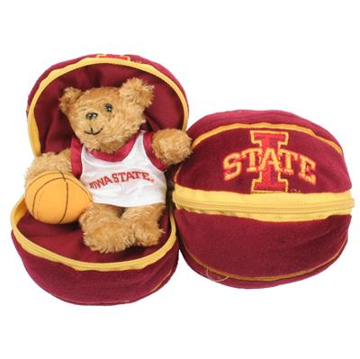 Iowa State Cyclones Stuffed Bear in a Ball - Basketball