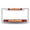 Iowa State Cyclones White Plastic License Plate Frame