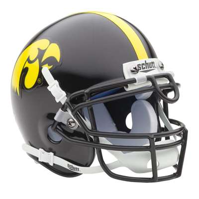 Iowa Hawkeyes Mini Helmet by Schutt - Black