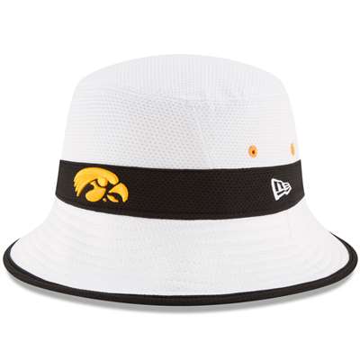 Iowa Hawkeyes New Era Training Bucket Hat - White