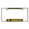 Iowa Hawkeyes Metal Chrome License Plate Frame