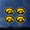 Iowa Hawkeyes Transfer Decals - Set of 4