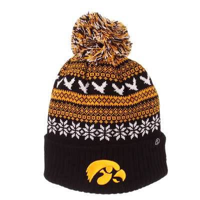 Iowa Hawkeyes Zephyr Carousel Pom Knit Beanie