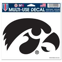 Iowa Hawkeyes Multi-Use Decal - 5" x 6" - Black