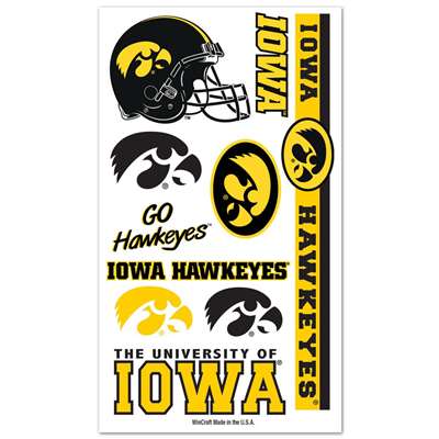 Iowa Hawkeyes Temporary Tattoos