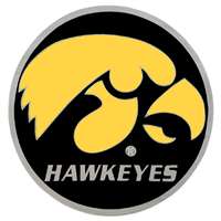 Iowa Hawkeyes Pewter Hitch Receiver Cover