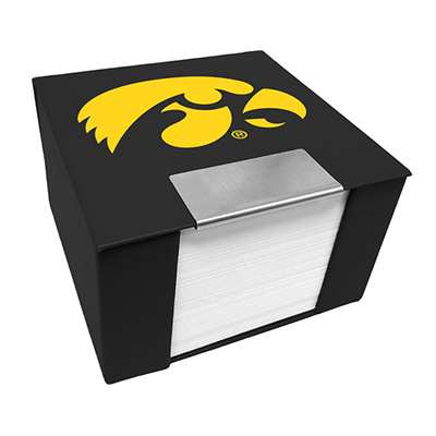 Iowa Hawkeyes Leather Memo Cube Holder