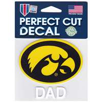 Iowa Hawkeyes Perfect Cut Decal - Dad