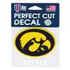 Iowa Hawkeyes Perfect Cut Decal - Mom