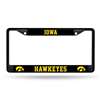 Iowa Hawkeyes Black License Plate Frame