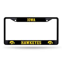 Iowa Hawkeyes Black License Plate Frame