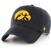 Iowa Hawkeyes 47 Brand Clean Up Adjustable Hat - Black