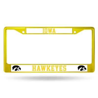 Iowa Hawkeyes Team Color Chrome License Plate Frame