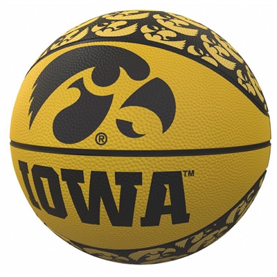 Iowa Hawkeyes Mini Rubber Repeating Basketball